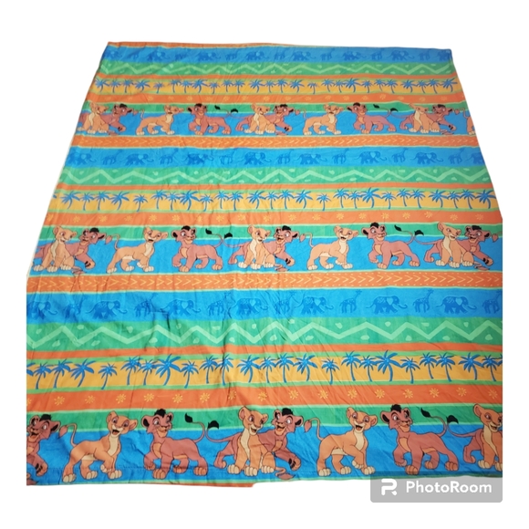 Vintage 90s The Lion King 2 Simba’s Pride Fitted Sheet and Duvet Cover Twin - Picture 2 of 10